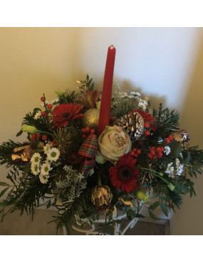 Fresh candle arrangement
