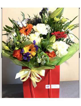 Flowers in a bag