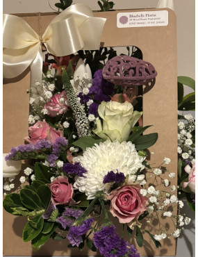 Living fresh flower card